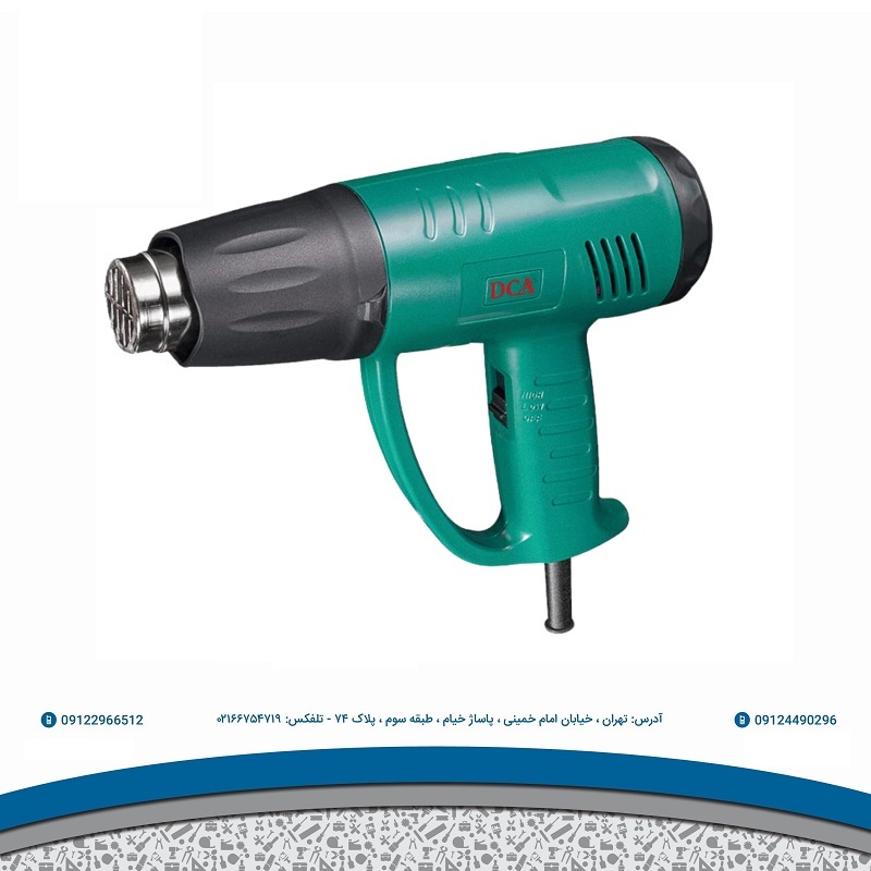 سشوار صنعتی دی سی ای مدل AQB2000- سشوار صنعتی هوای گرم را با درجه حرارت بالا تولید می کند. این دستگاه قابلیت های گوناگونی در صنعت دارد. از سشوارهای صنعتی در خم کاری لوله های پلاستیکی ، در خشک کردن و یا باز کردن چسب های صنعتی ، حذف لاک الکل ، شکل دادن ، چسباندن , جوشکاری و خیلی موارد دیگر استفاده می ...